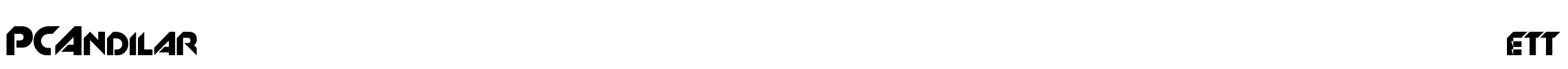 PCAndilarett Font Image