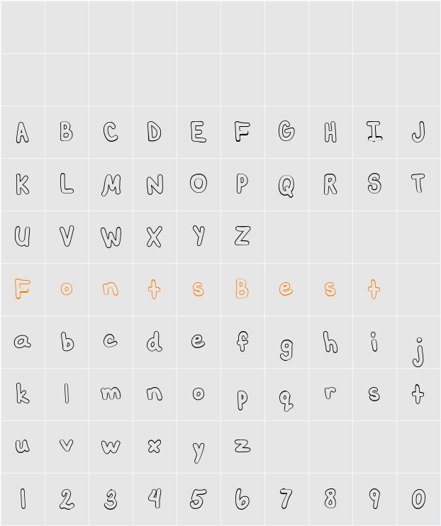 SaraRachelle - Outline Character Map