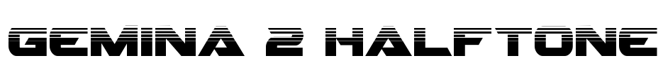 Gemina 2 Halftone Font Image