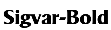 Sigvar-Bold Font Image