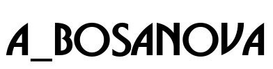 a_BosaNova Font Image