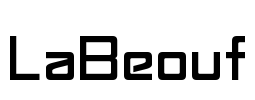 LaBeouf Font Image