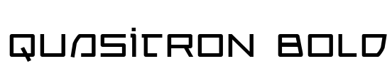 Quasitron Bold Font Image