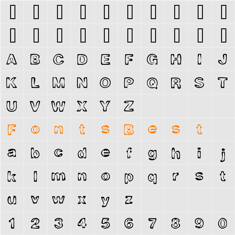 Ring O Fire Character Map