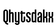 Qhytsdakx Font Image