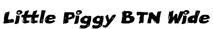 Little Piggy BTN Wide Font Image