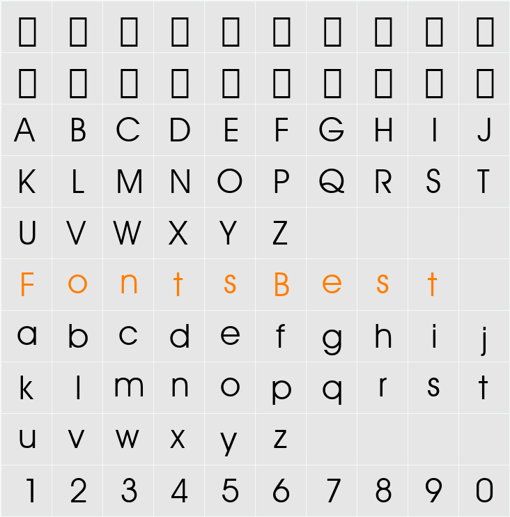 ft60 Character Map