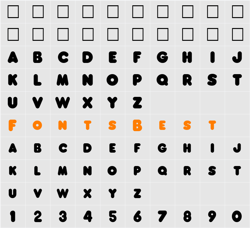 Franks Character Map