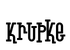 Krupke Font Image