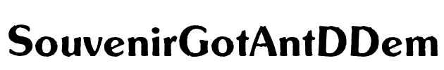 SouvenirGotAntDDem Font Image