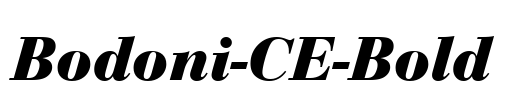 Bodoni-CE-Bold Font Image