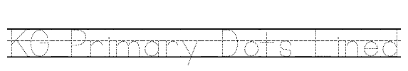 KG Primary Dots Lined Font Image