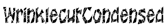 WrinklecutCondensed Font Image