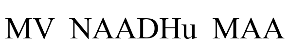 MV NAADHu MAA Font Image