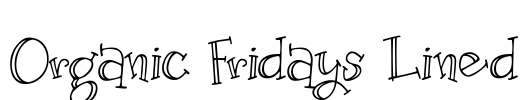 Organic Fridays Lined Font Image