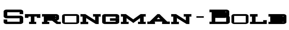 Strongman-Bold Font Image