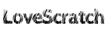 LoveScratch Font Image