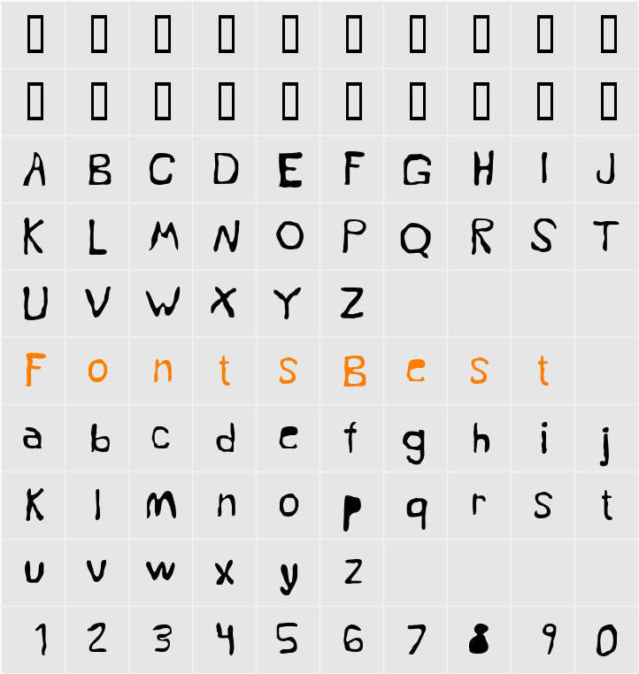 dope 714 Character Map