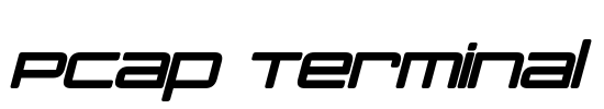 PCap Terminal Font Image