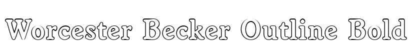 Worcester Becker Outline Bold