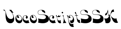 VocoScriptSSK Font Image
