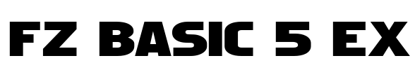 FZ BASIC 5 EX Font Image