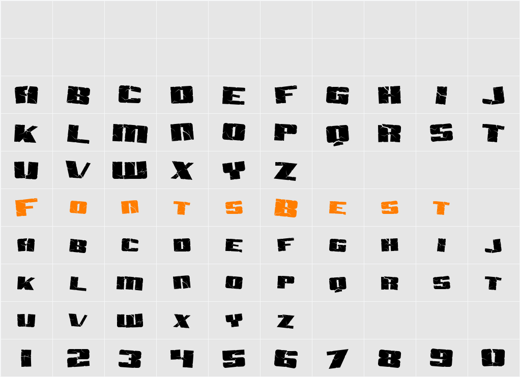SF Aftershock Debris Character Map