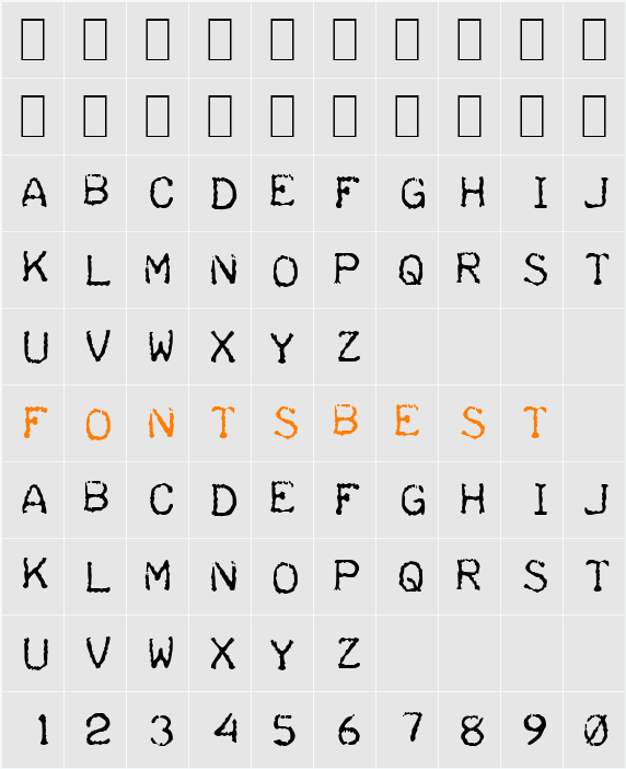 Teleprinter Character Map