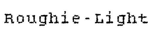 Roughie-Light Font Image