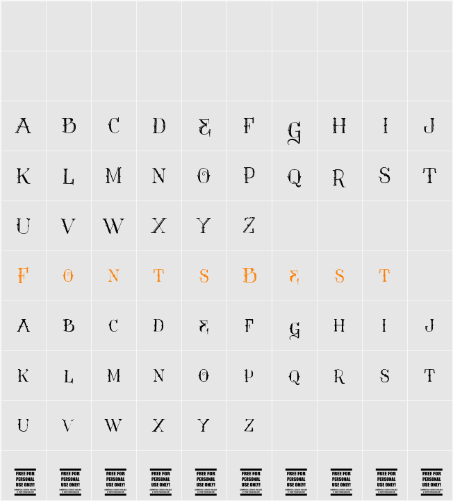Vtks Contrast Character Map
