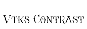 Vtks Contrast Font Image