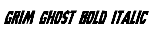 Grim Ghost Bold Italic