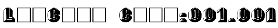 LeeCaps Caps:001.001 Font Image