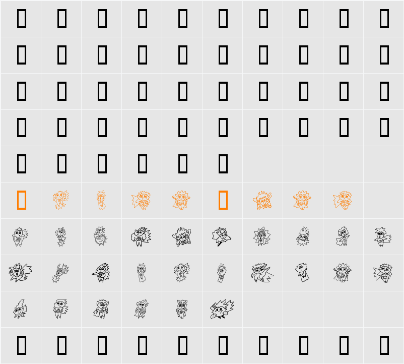 LittleHeroes Character Map
