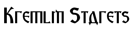 Kremlin Starets Font Image