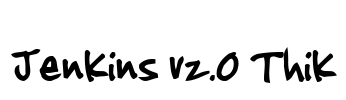 Jenkins v2.0 Thik Font Image