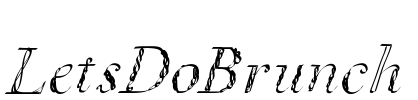LetsDoBrunch Font Image