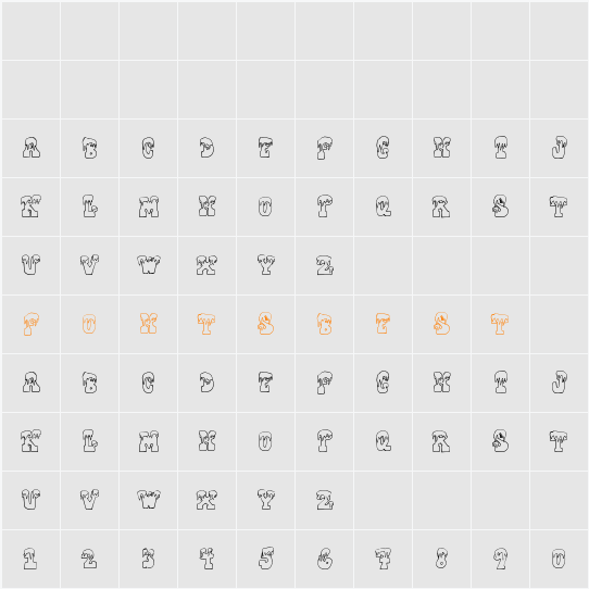 FrostyHoliday Character Map