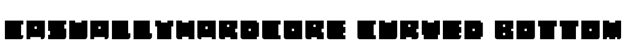 casuallyHARDCORE Curved Bottom Font Image