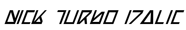Nick Turbo Italic