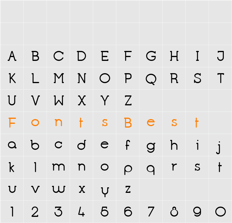 Opificio Serif Character Map
