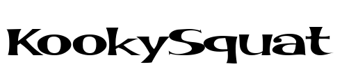 KookySquat Font Image