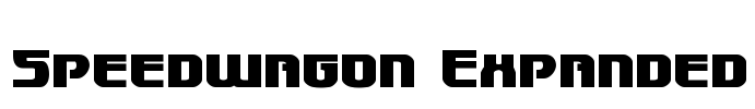 Speedwagon Expanded Font Image