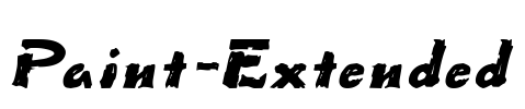 Paint-Extended Font Image