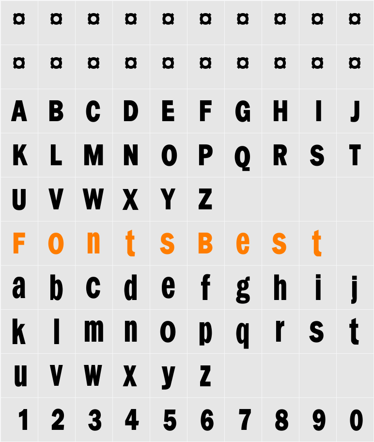 FranklySpokenTwo Character Map