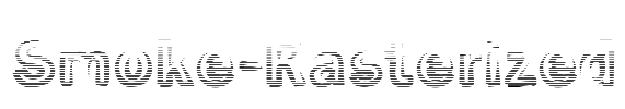 Smoke-Rasterized Font Image