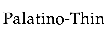 Palatino-Thin