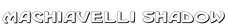 Machiavelli Shadow Font Image