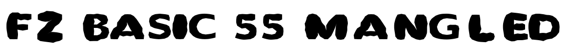 FZ BASIC 55 MANGLED Font Image