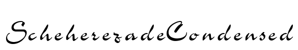 ScheherezadeCondensed Font Image
